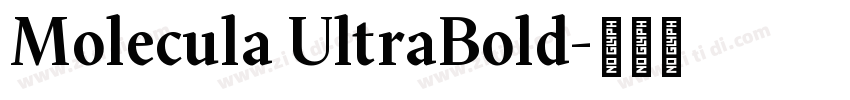 Molecula UltraBold字体转换